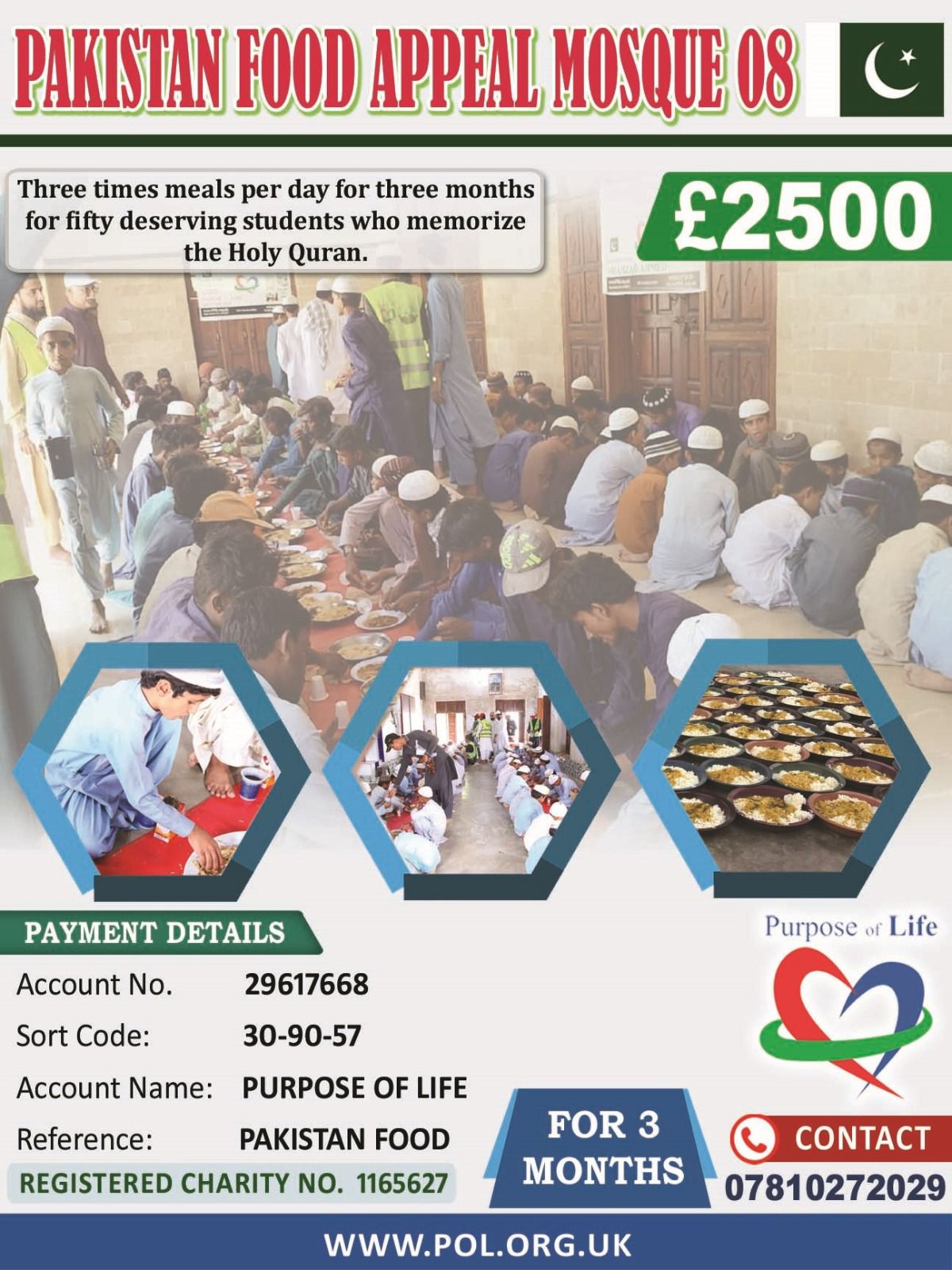 Feed 50 Hifz Students 3 Meals a Day